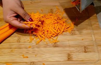 grated carrot