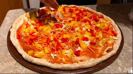 pizza with toppings