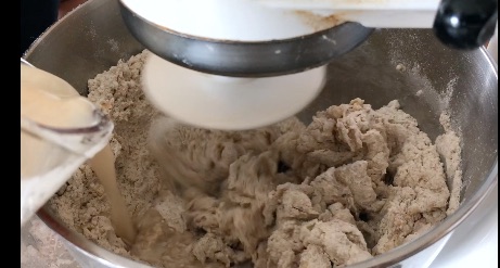 Pizza dough in Stand Mixer