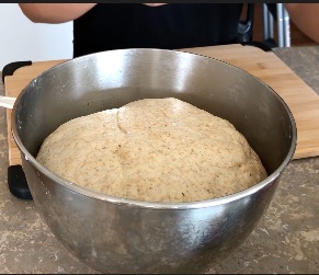 pizza dough in a bowl