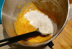 cake mix in a bowl