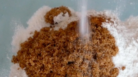 Adding salt to flour brown sugar crumble