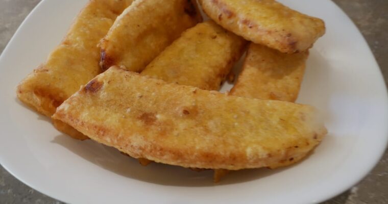 Banana Fritters (Pazham Pori) Thattukada style – Nadan Ethakka Appam Recipe