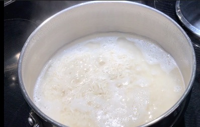 basmati rice on stove top