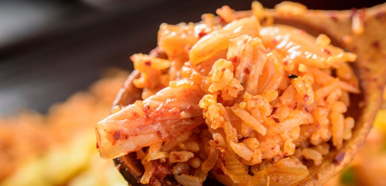 Kimchi Mushroom Fried Rice