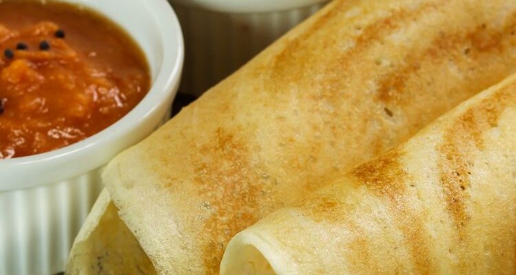 Crispy Masala Dosa With Potatoes Filling