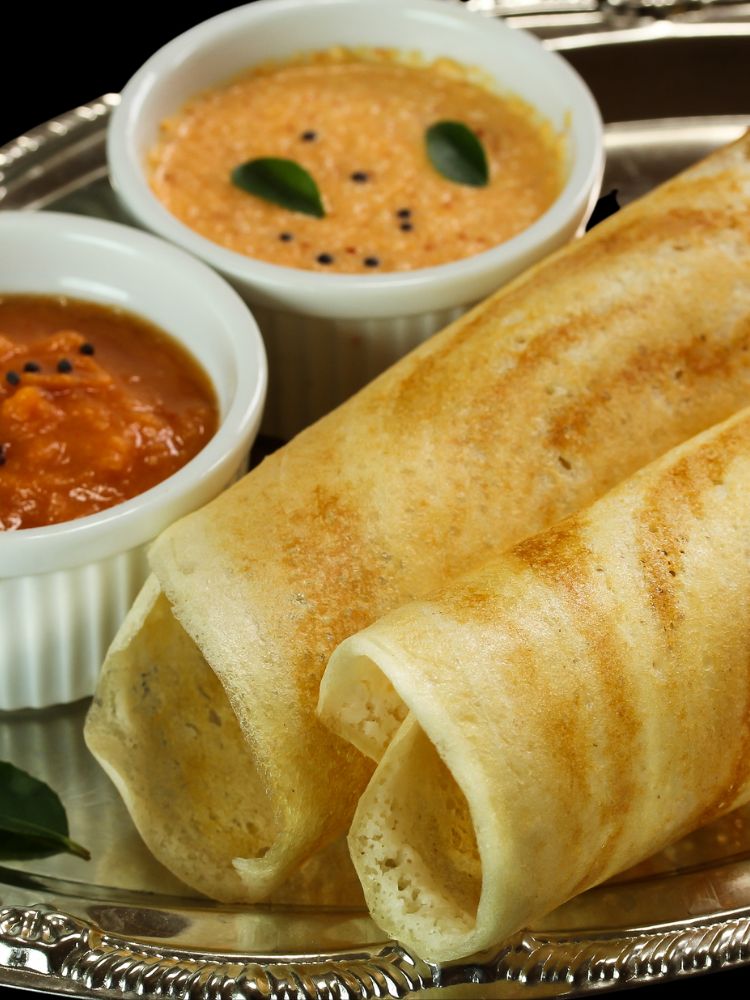 Crispy Masala Dosa With Potatoes Filling