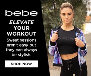 bebe women's workout clothes