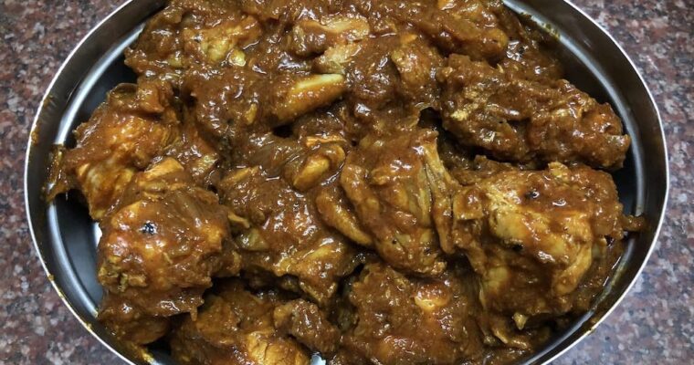 Kerala-style chicken masala roast