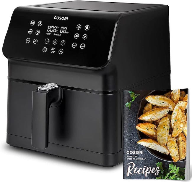 Cosori Proii Air Fryer Oven Combo, 5.8qt Max Xl Large Cooker with 12 One-touch Saveable Custom Functions, Cookbook and Oneline Recipes