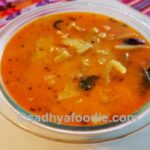 Kerala style Kumbalanga Curry - Ash Gourd Curry with Dal